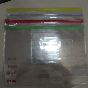 envelope plástico com zíper