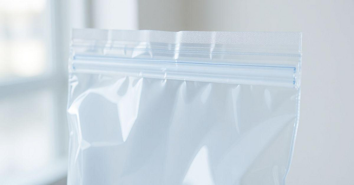 Saco Adesivado Transparente com Aba Cromus