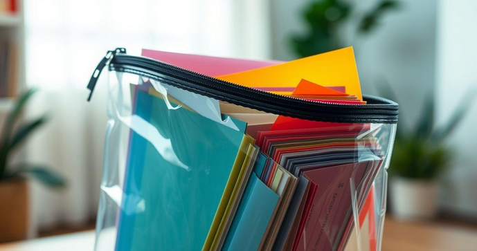Envelope plástico com zíper: a solução ideal para organização e proteção de documentos