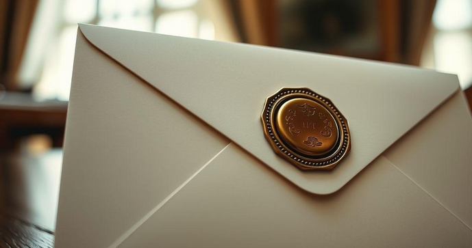 Envelope com Lacre Personalizado para Eventos Inesquecíveis e Exclusivos