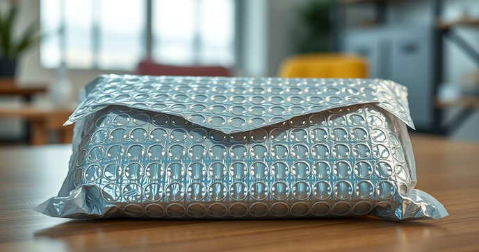 Envelope plástico bolha oferece proteção excepcional para transporte de produtos